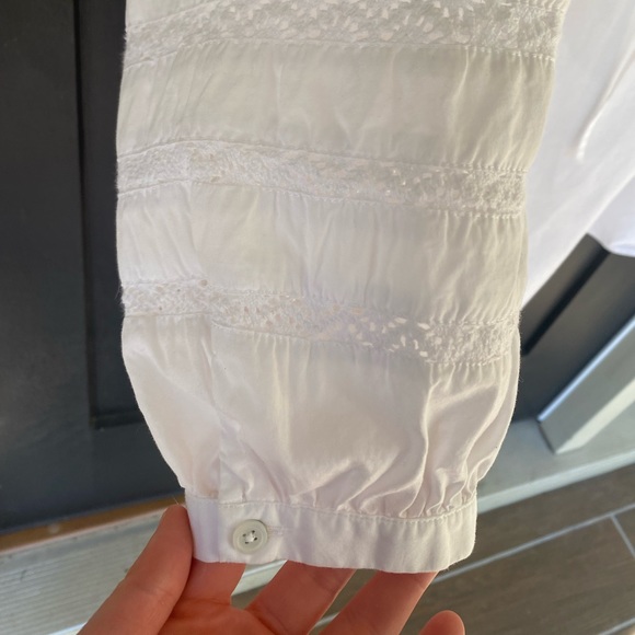 Talbots Peasant Blouse—White—1XP - Picture 3 of 5